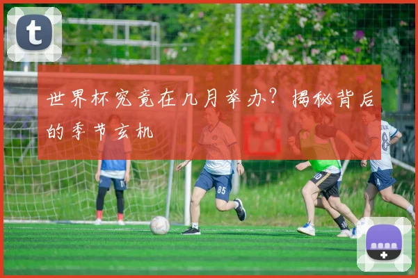 世界杯究竟在几月举办？揭秘背后的季节玄机